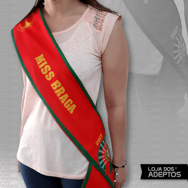 Faixa de Campeão Miss Braga 2017